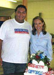 Congresista Giffords en Houston