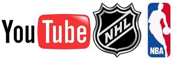 NBA y NHL por Youtube