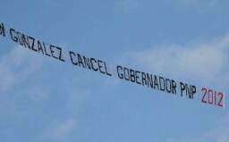 Mensaje áereo de G. Cáncel en el Capitolio