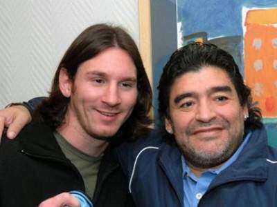 Vienen Messi y Maradona