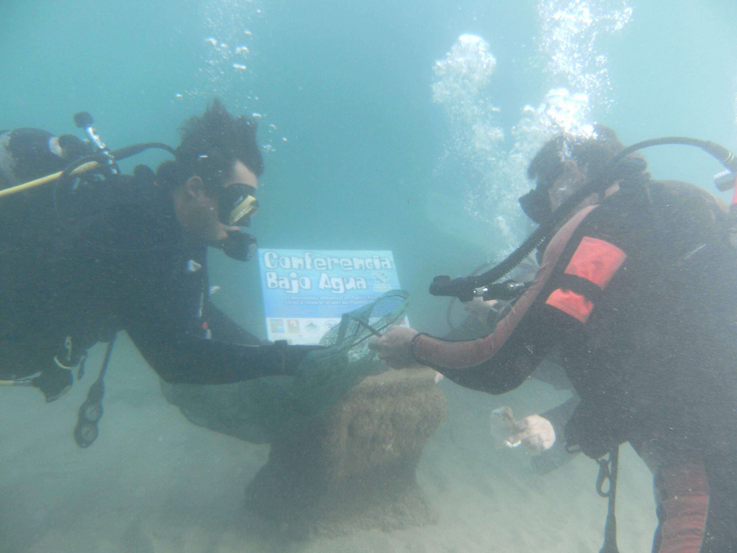 Novata en el buceo cuenta su debut