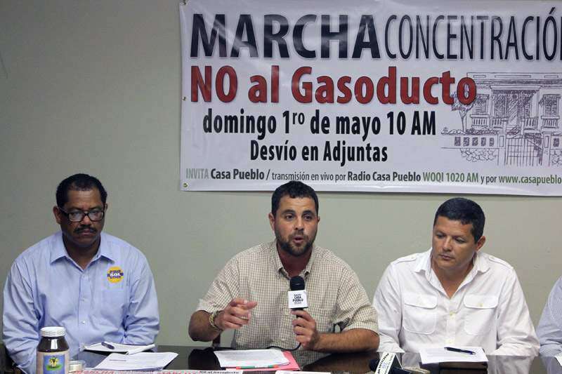 Marcha contra el gasoducto