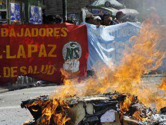 Protesta masiva en Bolivia