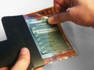 Crean teléfono de papel electrónico