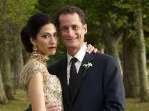 Rep. Weiner con esposa embarazada