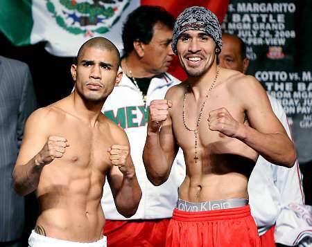 Cotto y Margarito al Garden en diciembre