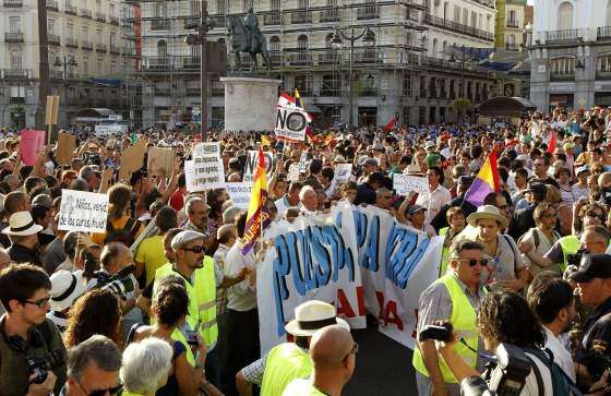 Madrid: reprimen marcha contra visita del Papa