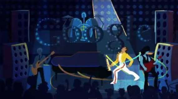 Google celebra el cumpleaños de Freddie Mercury