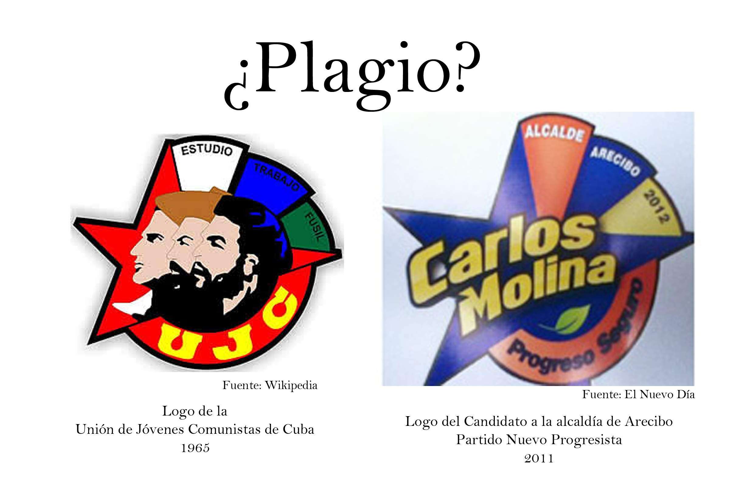 Acusan a Molina de plagiar logo de su campaña