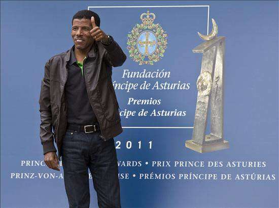 Atleta etíope soñaba con el Príncipe de Asturias
