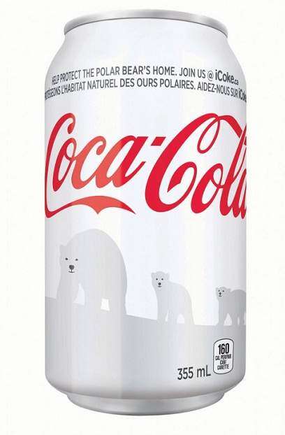 Las Coca-Colas serán blancas esta Navidad