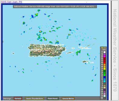 Lluvias dispersas para área metropolitana