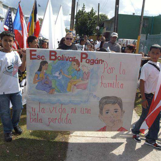 Marcha contra los disparos al aire