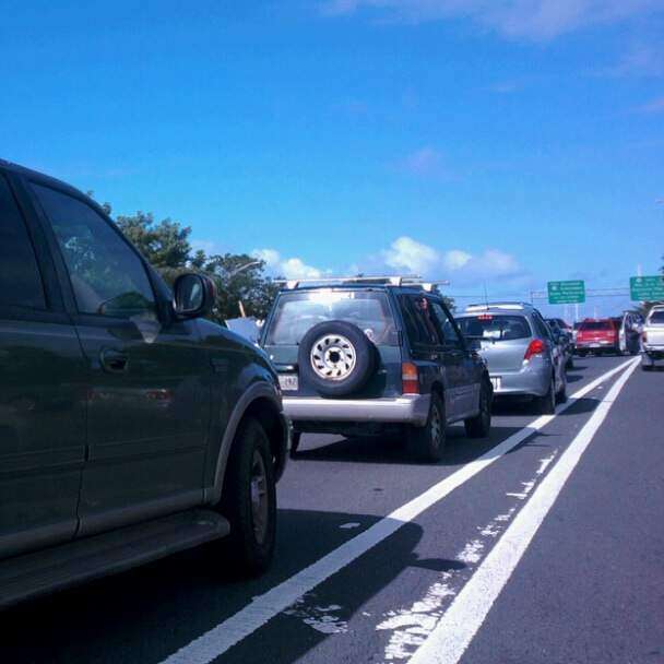 Tapón en los muelles de San Juan
