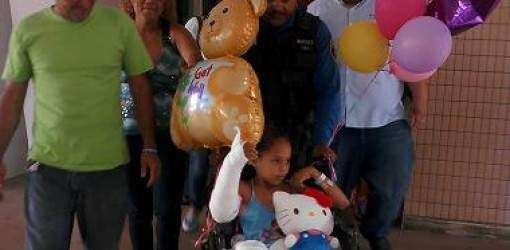 Sale del hospital nena atropellada en Bayamón