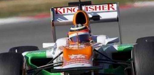 Hulkenberg con el mejor tiempo del día en Montmeló