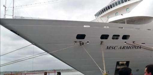 Examinan crucero en Uruguay por muerte de tripulante
