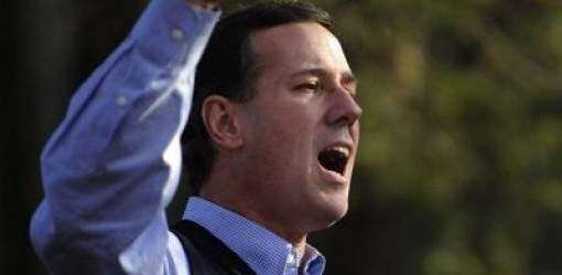Santorum practica cómo lamer ojo (pa’ reírse)