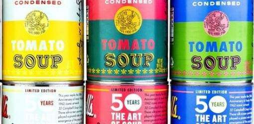Latas de sopa Campbell lucirán como las pintó Andy Warhol