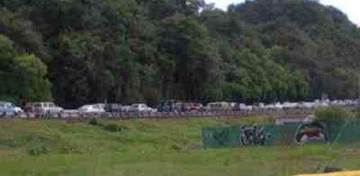 Tremendo tapón en la PR-22