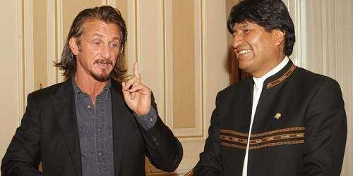 Sean Penn visita otra vez a Evo Morales