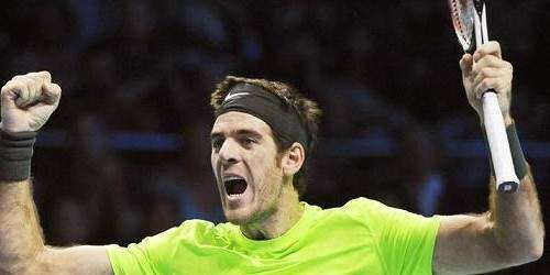Del Potro le gana a Federer en Londres