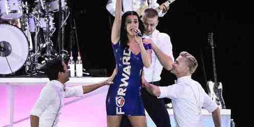 Katy Perry en campaña por Obama