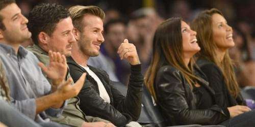 David Beckham se roba el show en juego de la NBA