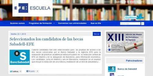 Escuela de Formación de la Agencia EFE abre su web