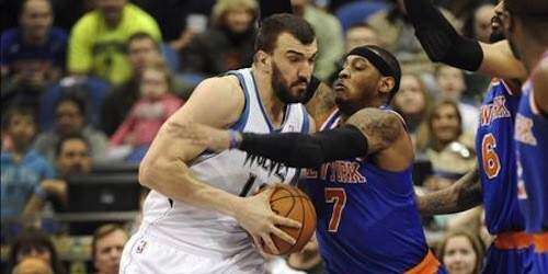 Se luce Carmelo Anthony con los Knicks