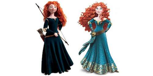 De valiente a sexi: el ‘makeover’ a la princesa Mérida de Disney