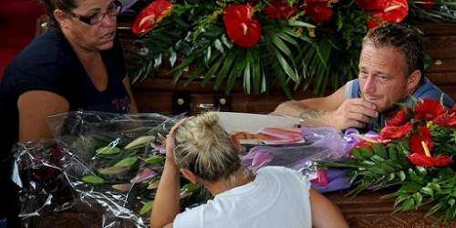 Italia dice adiós a las víctimas del accidente de autobus