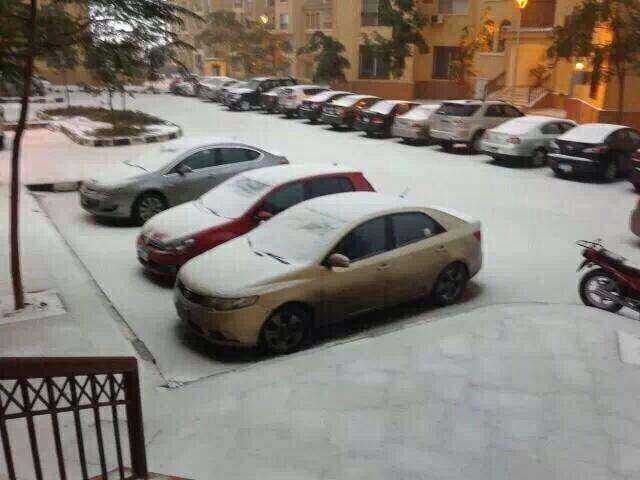 Nieve en Egipto por primera vez en 100 años (galería)