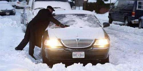 Tormenta de lluvia y nieve paraliza la costa este de EEUU