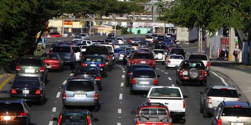 Principales rutas hacia Carolina lentas o pesadas