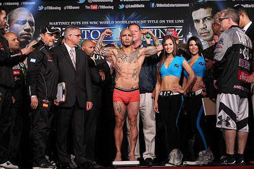 Cotto y Martínez en peso y listos para la guerra (galería)