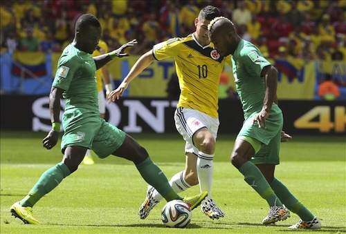 Colombia detiene a los Elefantes para pasar a octavos del Mundial (galería)