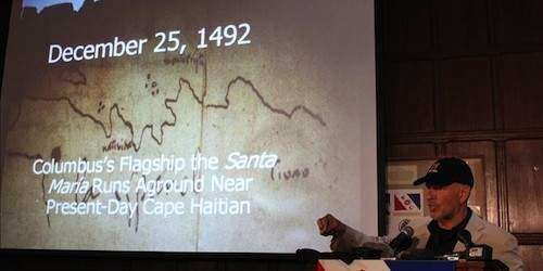 Descartan que restos encontrados en Haití sean de la Santa María