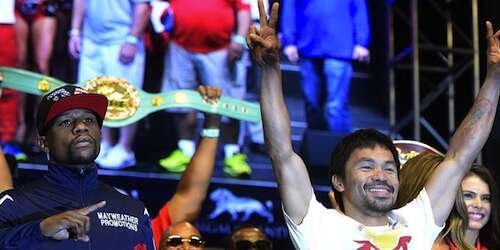 Mayweather Jr. supera a Pacquiao en el peso