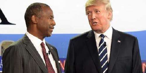 Trump y Carson casi empatados en la lucha por la nominación presidencial