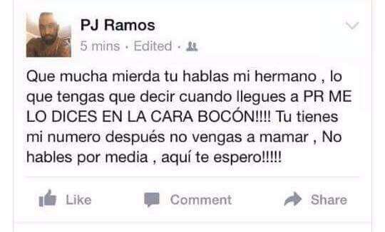 ¿A quién le dijo ‘bocón’ Peter John Ramos?