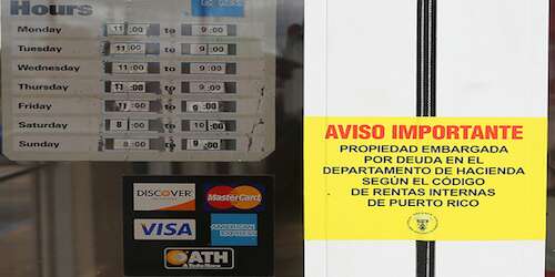 Hacienda embarga negocios en Trujillo Alto, Caguas y Juana Díaz