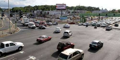 Desvíos en carreteras por filmación