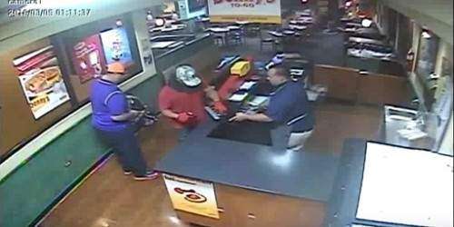 Divulgan imágenes de trío que asaltó decena de clientes y empleados en Denn