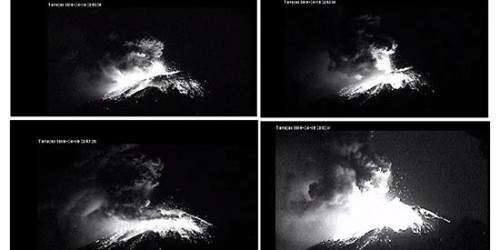 Alerta amarilla por explosiones del volcán Popocatépetl en México