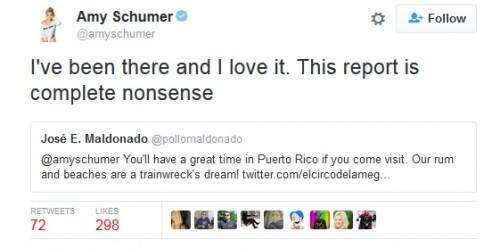 Schumer desmiente que no esté en P.R. por culpa del zika