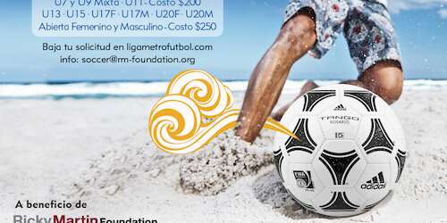 Fundación Ricky Martin invita al ‘Tau Beach Soccer Jam’