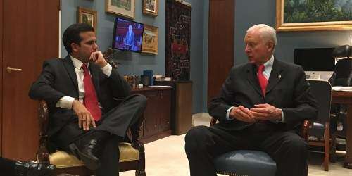 Ricky Rosselló se reúne con Orrin Hatch