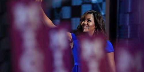 La noche triunfal de Michelle Obama (vídeo)