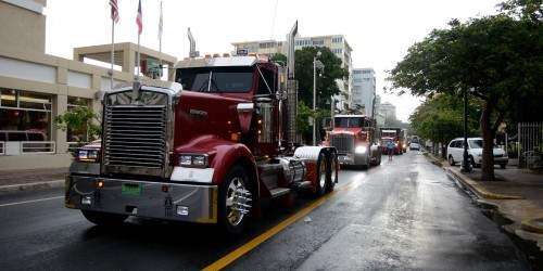 Comienzan protesta de camioneros